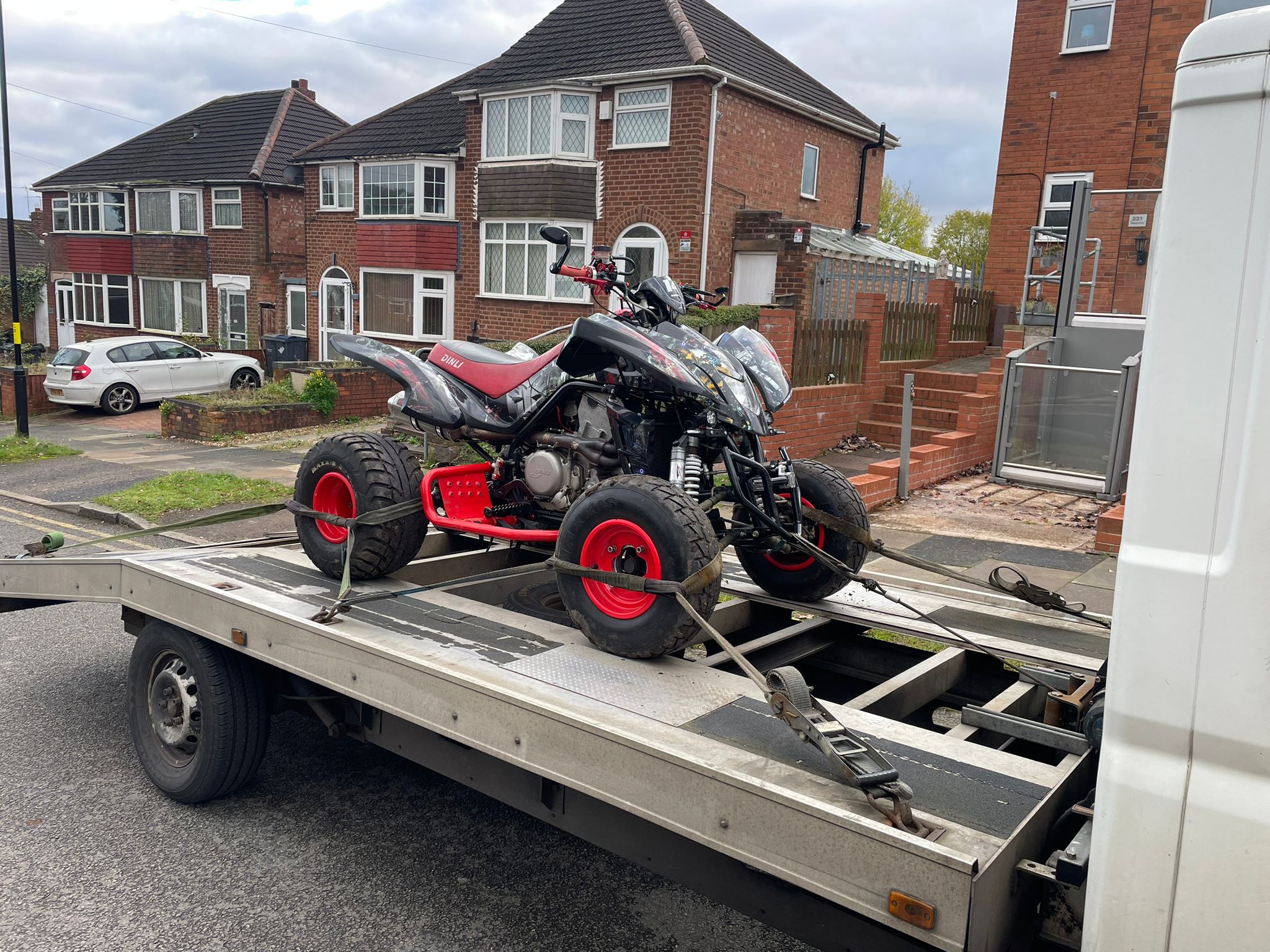 Automove Direct Breakdown Recovery truck at 43 Stanley Road, Oldbury